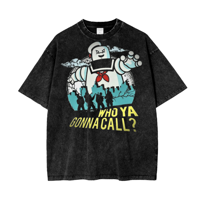 Ghostbusters Acid Wash Oversize T-Shirt -