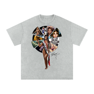 Beyonce Cowboy Carter Acid Wash Oversize T-Shirt