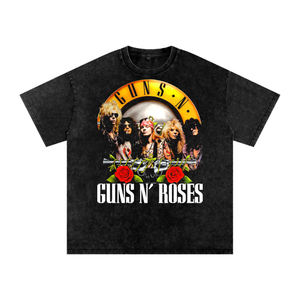 Guns N Roses Acid Wash Oversize T-Shirt