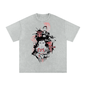 Scarface Acid Wash Oversize T-Shirt