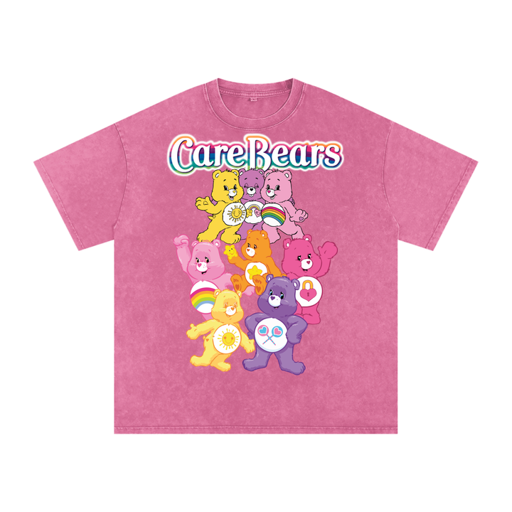 Carebears Acid Wash Oversize T-Shirt