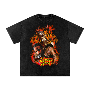 Travis Scott Acid Wash Oversize T-Shirt