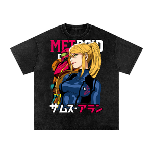 Samus Acid Wash Oversize T-Shirt