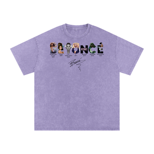 Beyonce Cowboy Carter Acid Wash Oversize T-Shirt