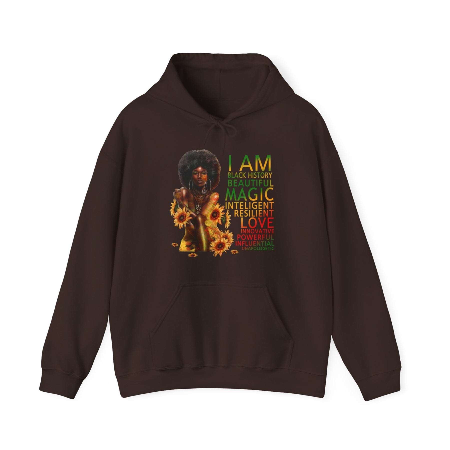 Black girl magic Unisex Heavy Blend™ Hooded Sweatshirt - IGZ Clothing