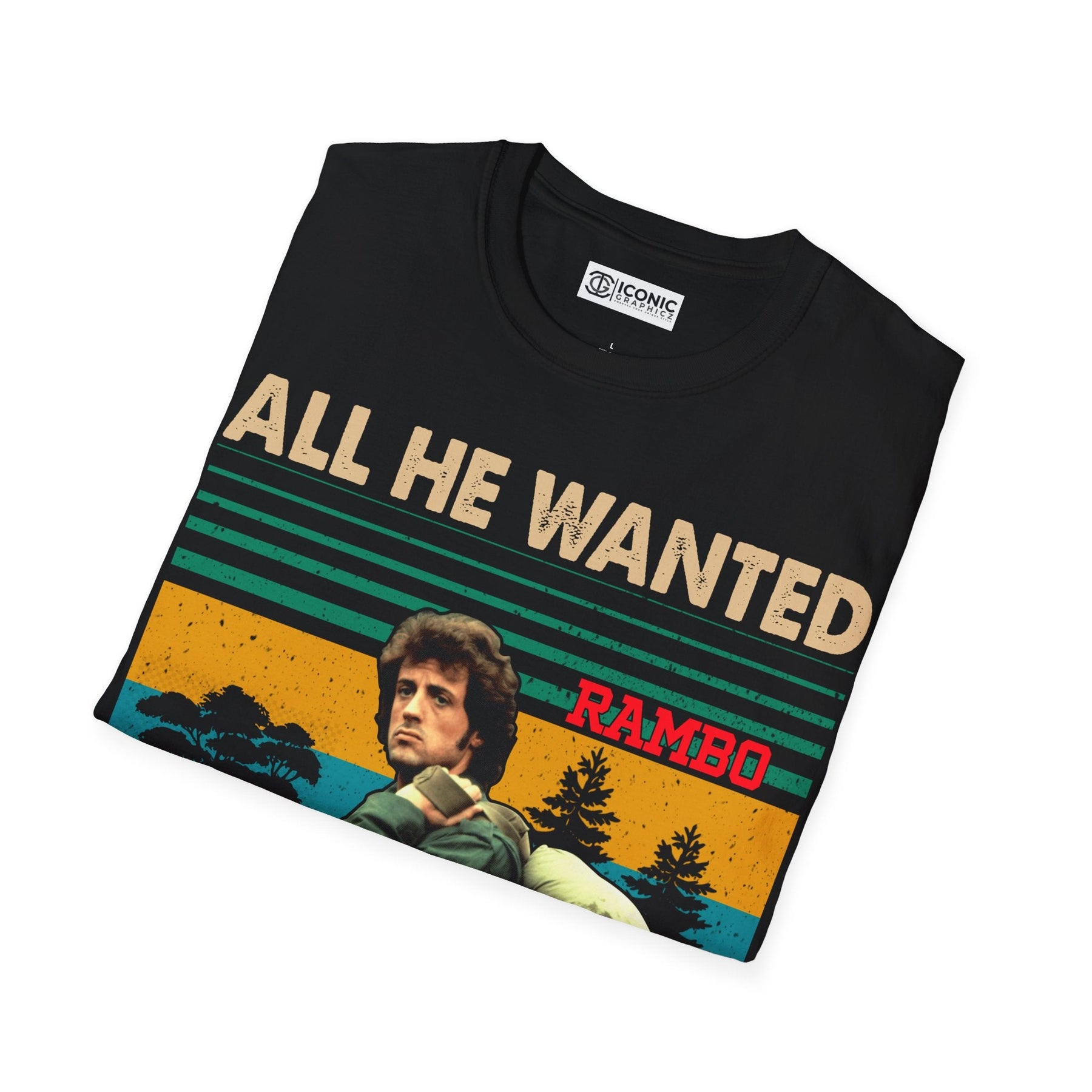 Rambo T-Shirt Printify