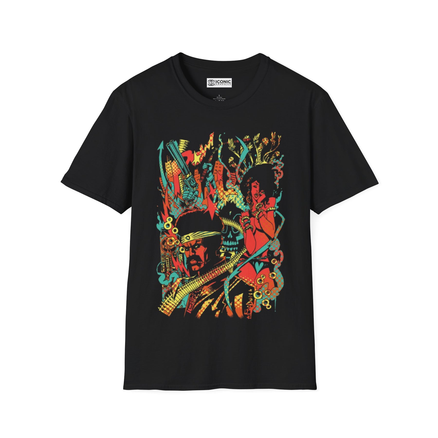 Black Dynamite Unisex Softstyle T-Shirt - IGZ Clothing