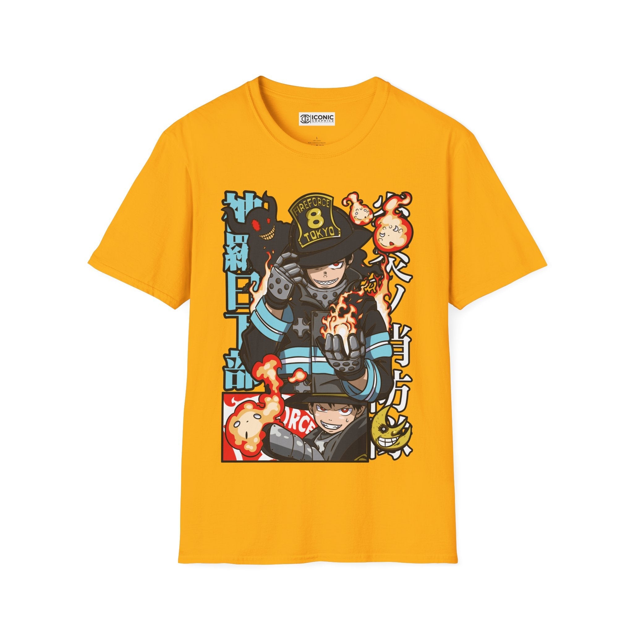 Shinra Fire Forcet T-Shirt Printify
