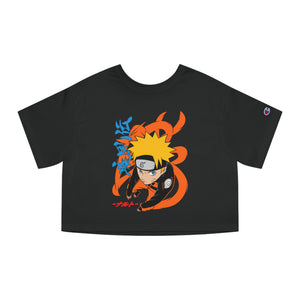 Uzumaki Naruto Champion Women's Heritage Cropped T-Shirt -