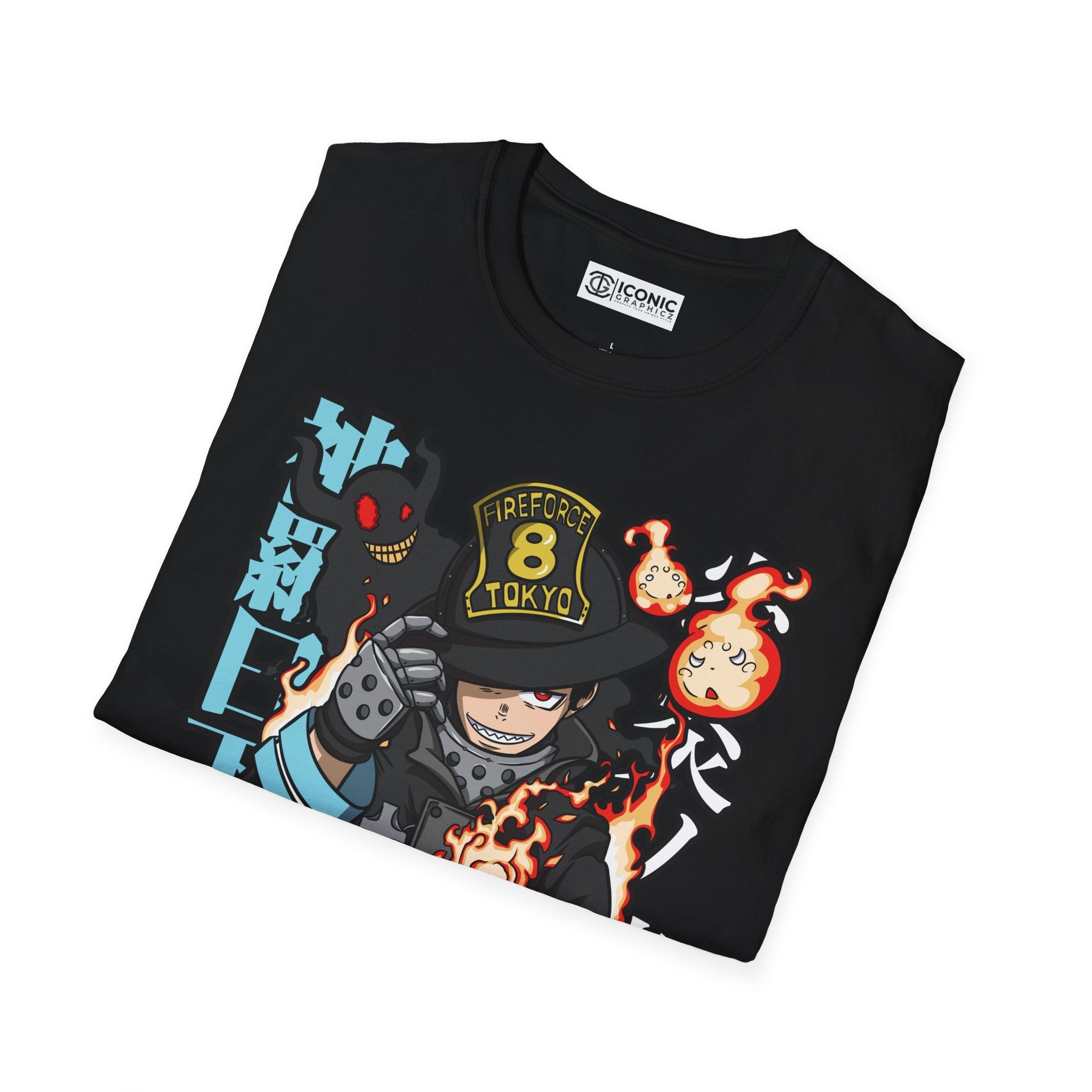 Shinra Fire Forcet T-Shirt Printify