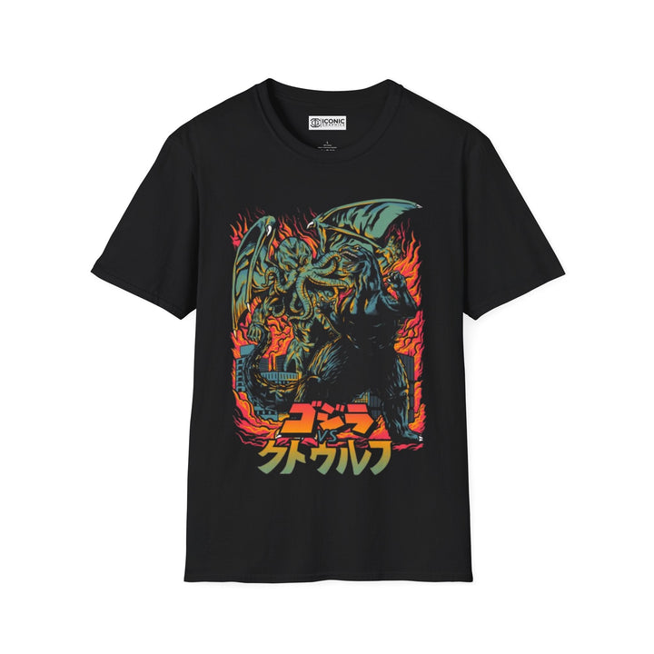 Cthulhu vs Godzilla T-Shirt Printify