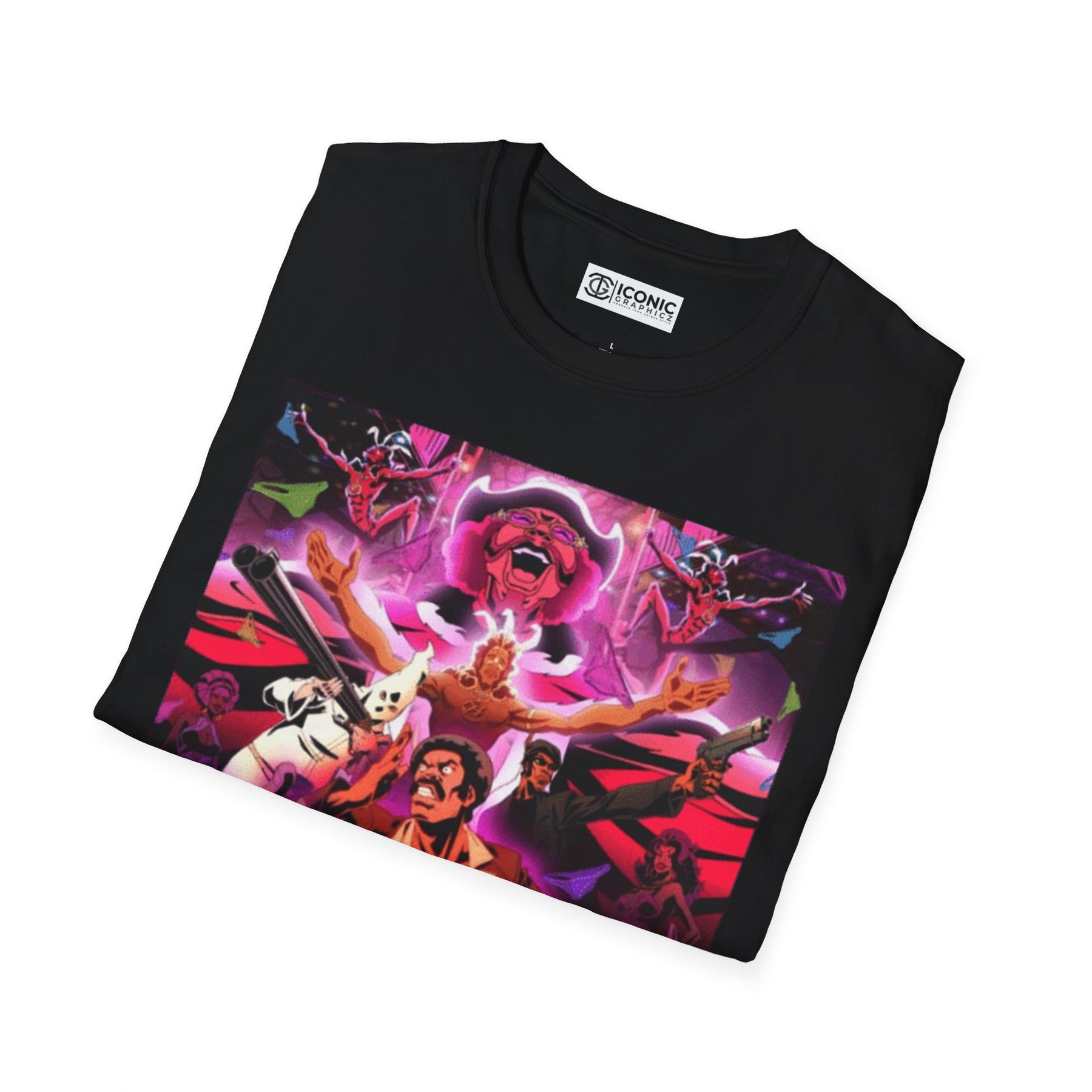 Black Dynamite Unisex Softstyle T-Shirt - IGZ Clothing