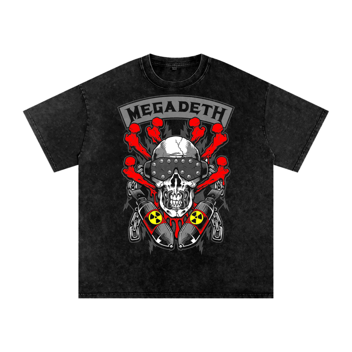 Megadeth Acid Wash Oversize T-Shirt
