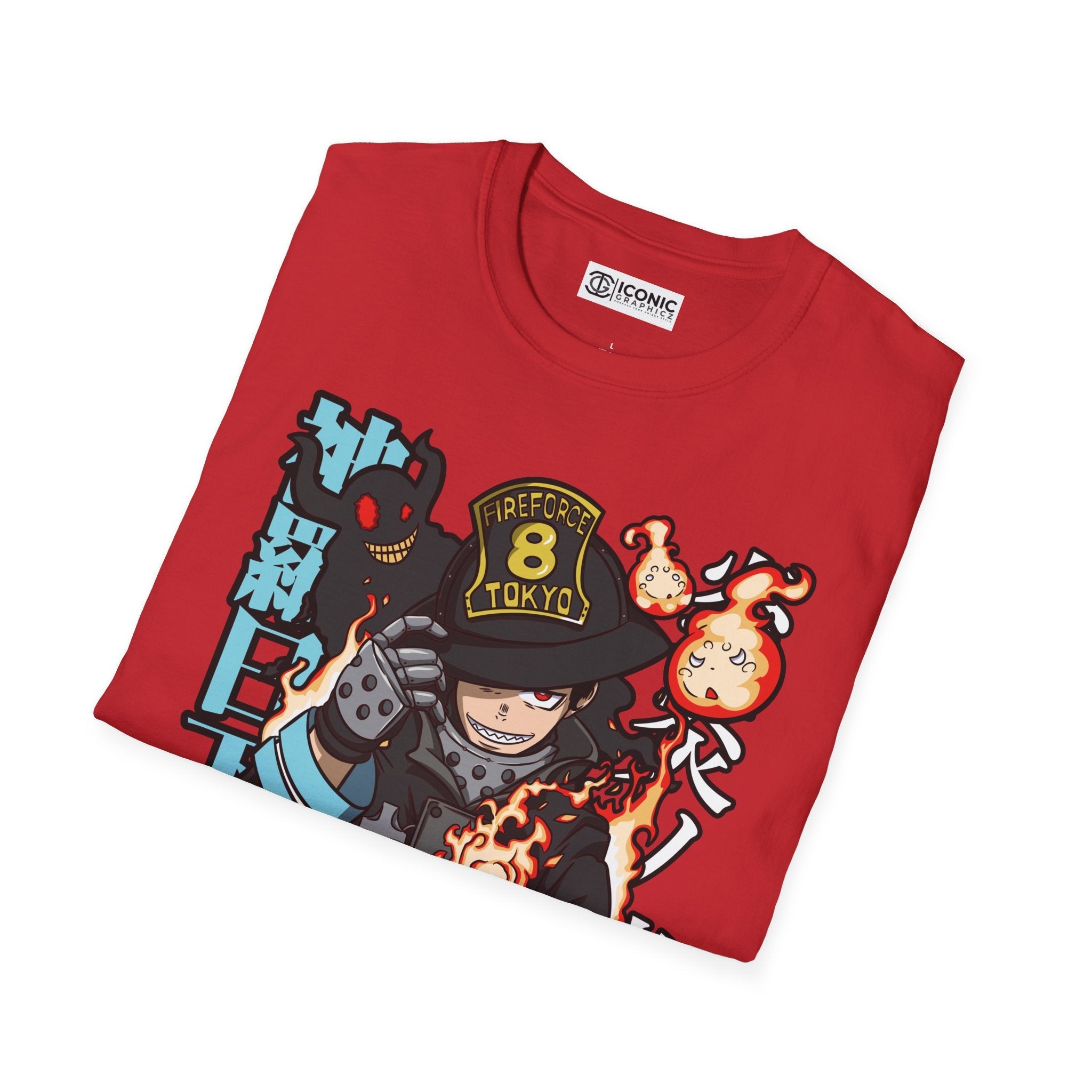 Shinra Fire Forcet T-Shirt Printify