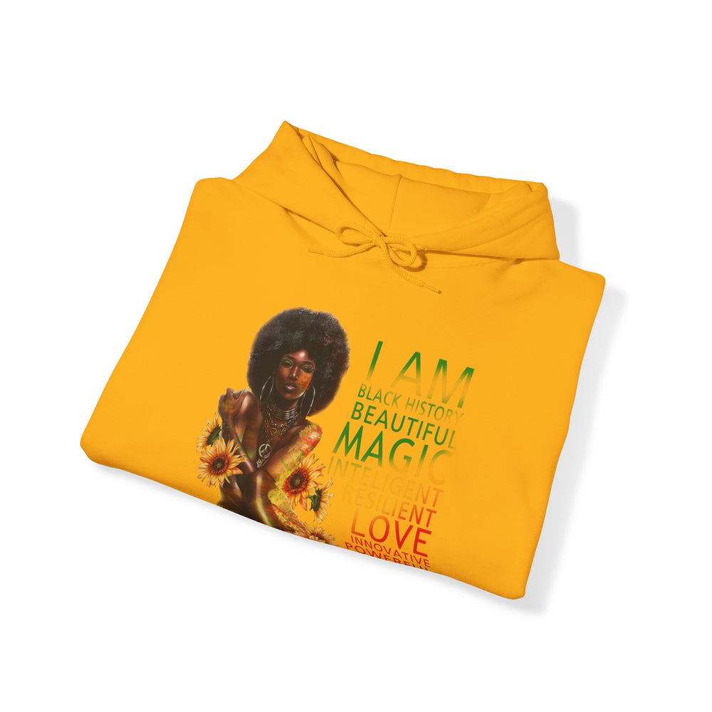 Black girl magic Unisex Heavy Blend™ Hooded Sweatshirt - IGZ Clothing