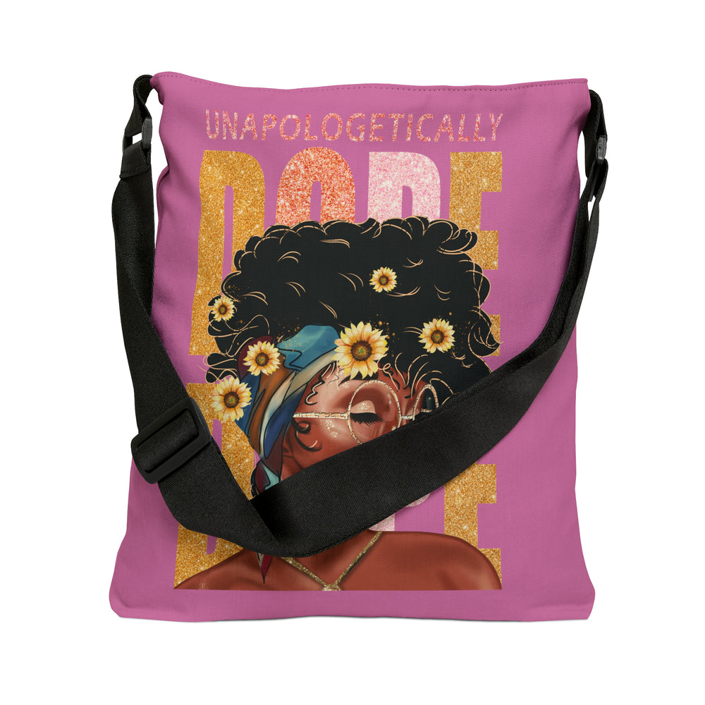 Black Beauty Adjustable Tote Bag (AOP) - IGZ Clothing