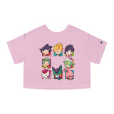 Dragonball Characters Champion Women's Heritage Cropped T-Shirt - IGZ Clothing