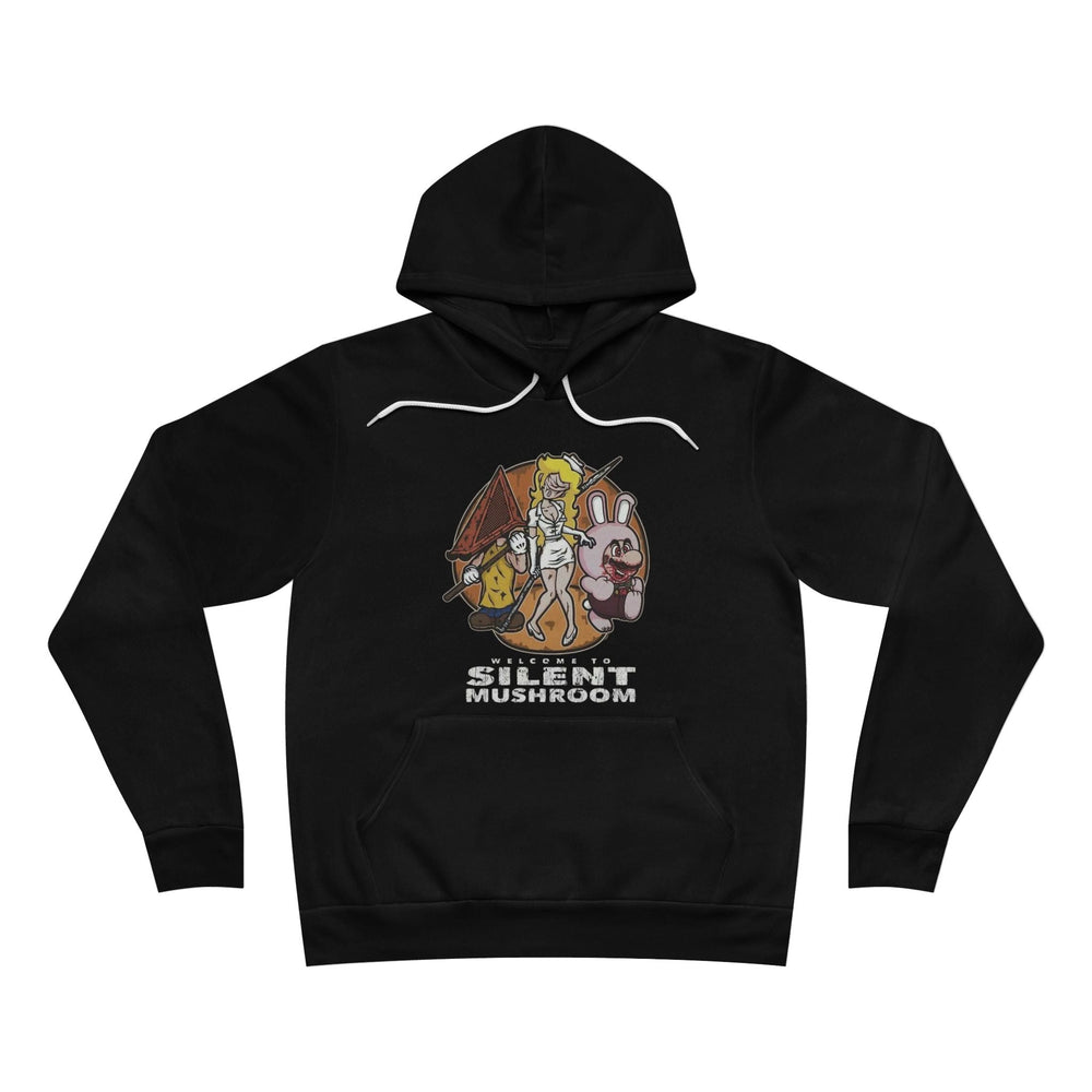 Silent Mushroom Sponge Fleece Pullover Hoodie Printify