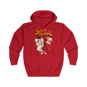 Ryu x ken Unisex Full Zip Hoodie