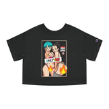 Bulma and Chichi Champion Women's Heritage Cropped T-Shirt - IGZ Clothing