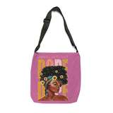 Black Beauty Adjustable Tote Bag (AOP) - IGZ Clothing