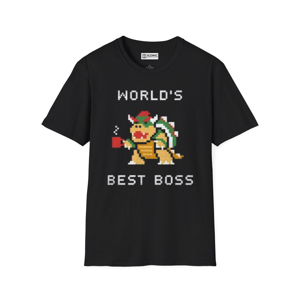 Bowser World's best boss T-Shirt Printify