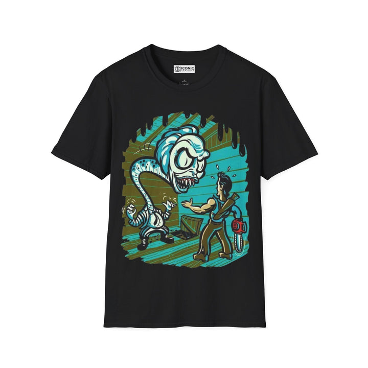 Ash vs Beetlejuice T-Shirt Printify
