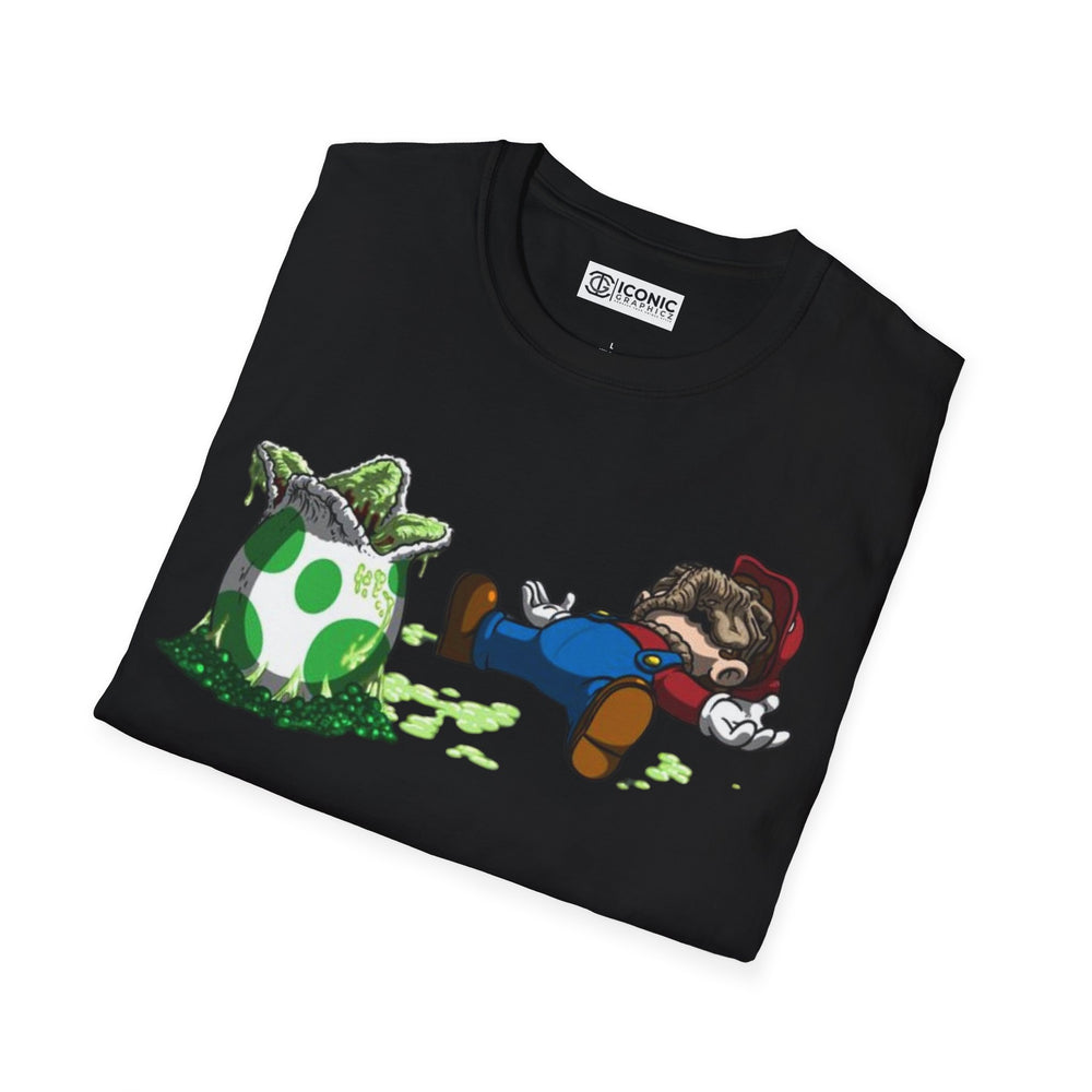 Alien and Super Mario T-Shirt -
