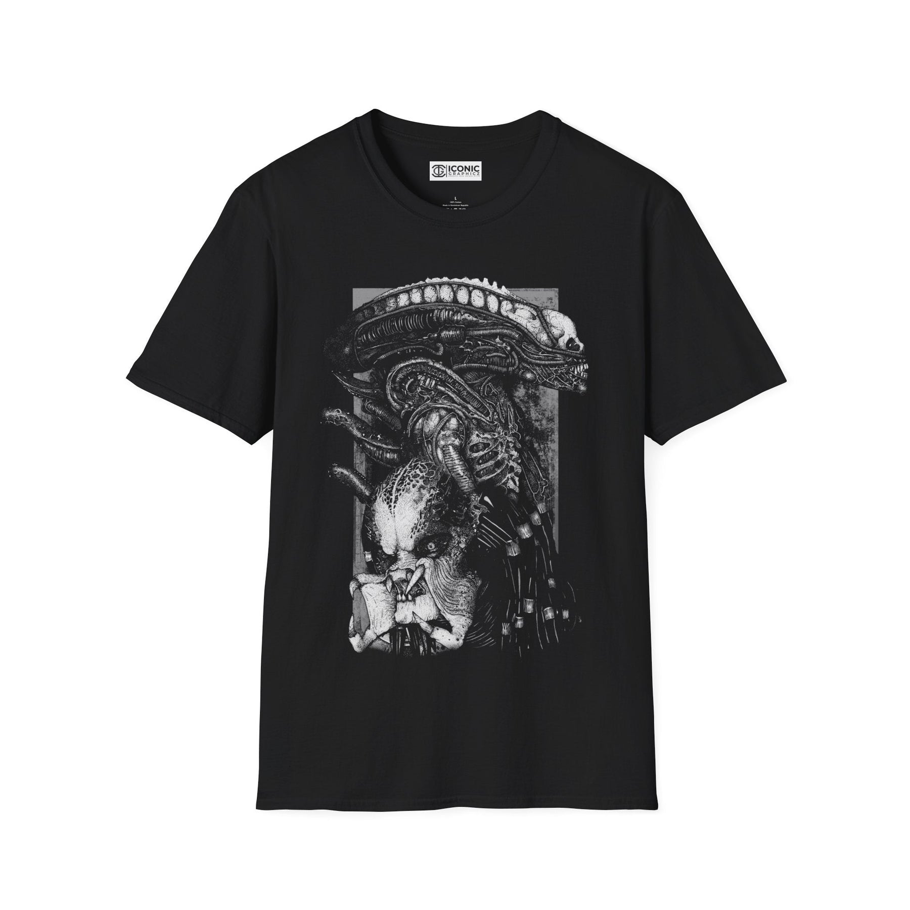Alien and Predator T-Shirt Printify