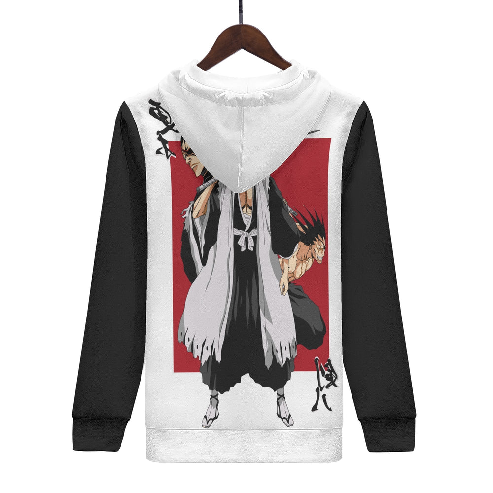 Kenpachi Zaraki Bleach All Over Print Warm Velvets Pair Of Hoodie Igz Clothing