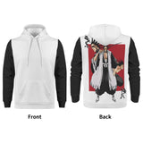 Kenpachi Zaraki Bleach All Over Print Warm Velvets Pair Of Hoodie Igz Clothing