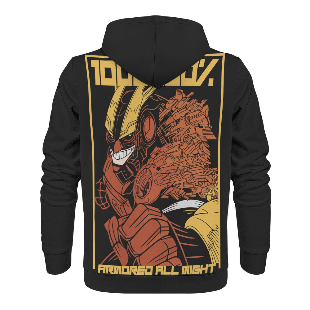 All Might All Over Print Warm Velvets Pair Of Hoodie Igz Clothing