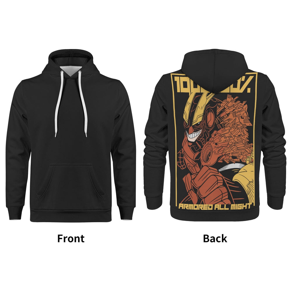All Might All Over Print Warm Velvets Pair Of Hoodie Igz Clothing