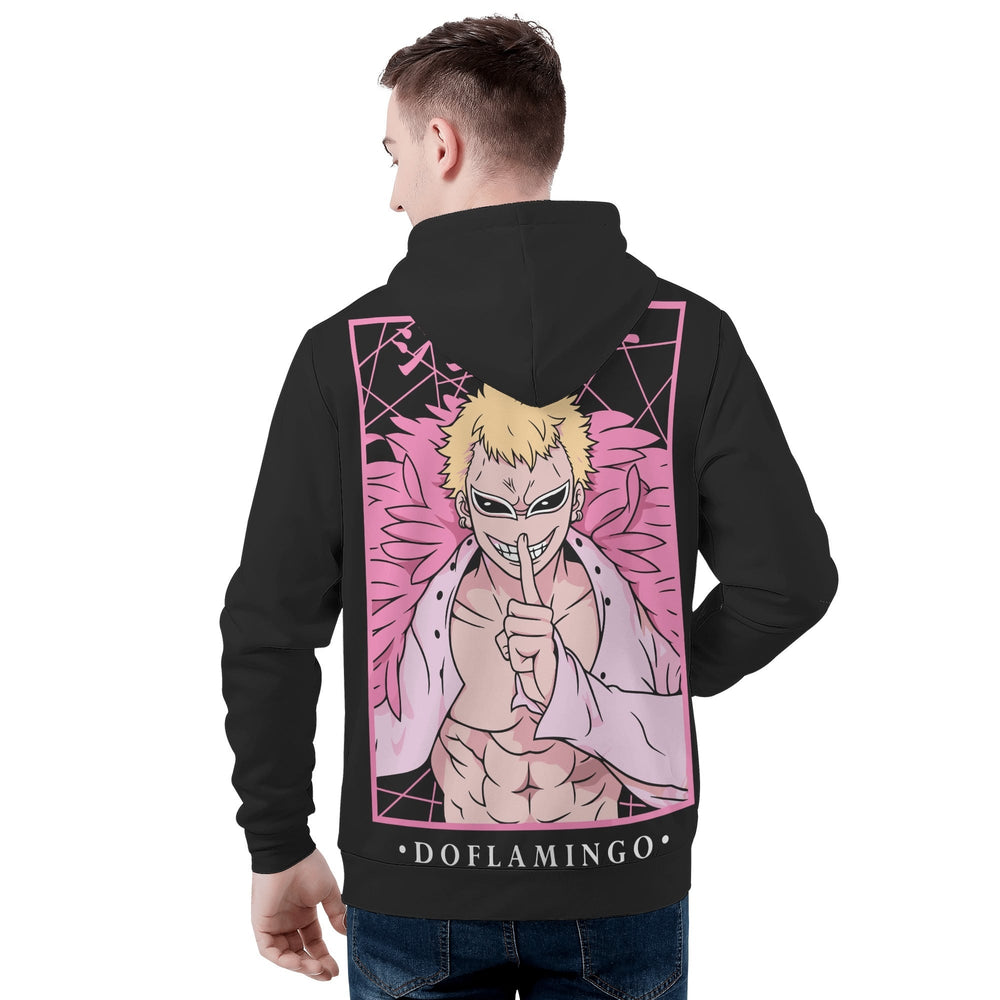 Doflamingo All Over Print Warm Velvets Pair Of Hoodie Igz Clothing