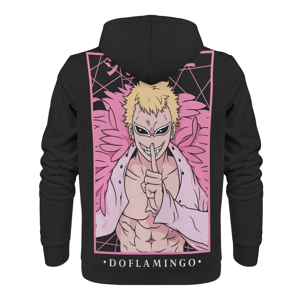 Doflamingo All Over Print Warm Velvets Pair Of Hoodie Igz Clothing