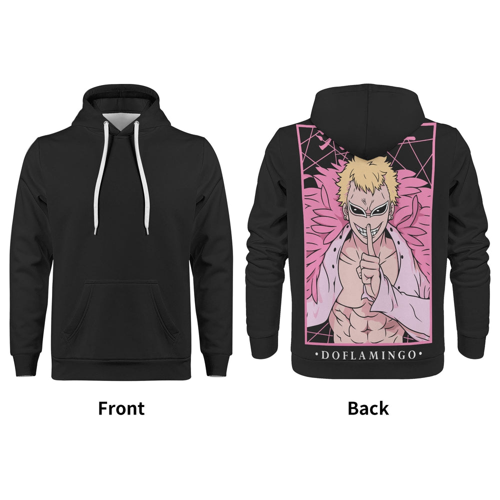 Doflamingo All Over Print Warm Velvets Pair Of Hoodie Igz Clothing