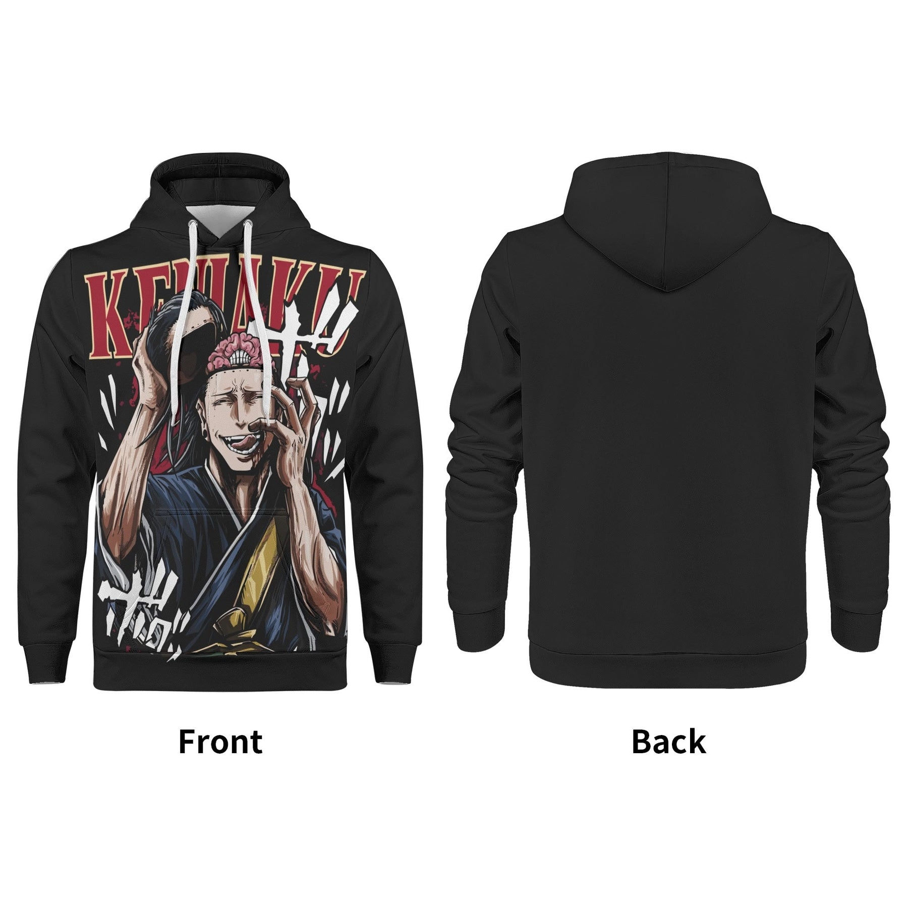 Geto Jujitsu Kaisen All Over Print Warm Velvets Pair Of Hoodie Igz Clothing