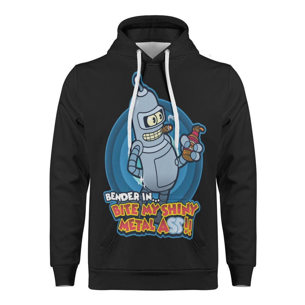 Futurama Bender All Over Print Warm Velvets Pair Of Hoodie Igz Clothing