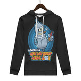 Futurama Bender All Over Print Warm Velvets Pair Of Hoodie Igz Clothing