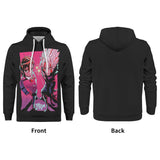 Momo and Okarun Dandadan All Over Print Warm Velvets Pair Of Hoodie Igz Clothing