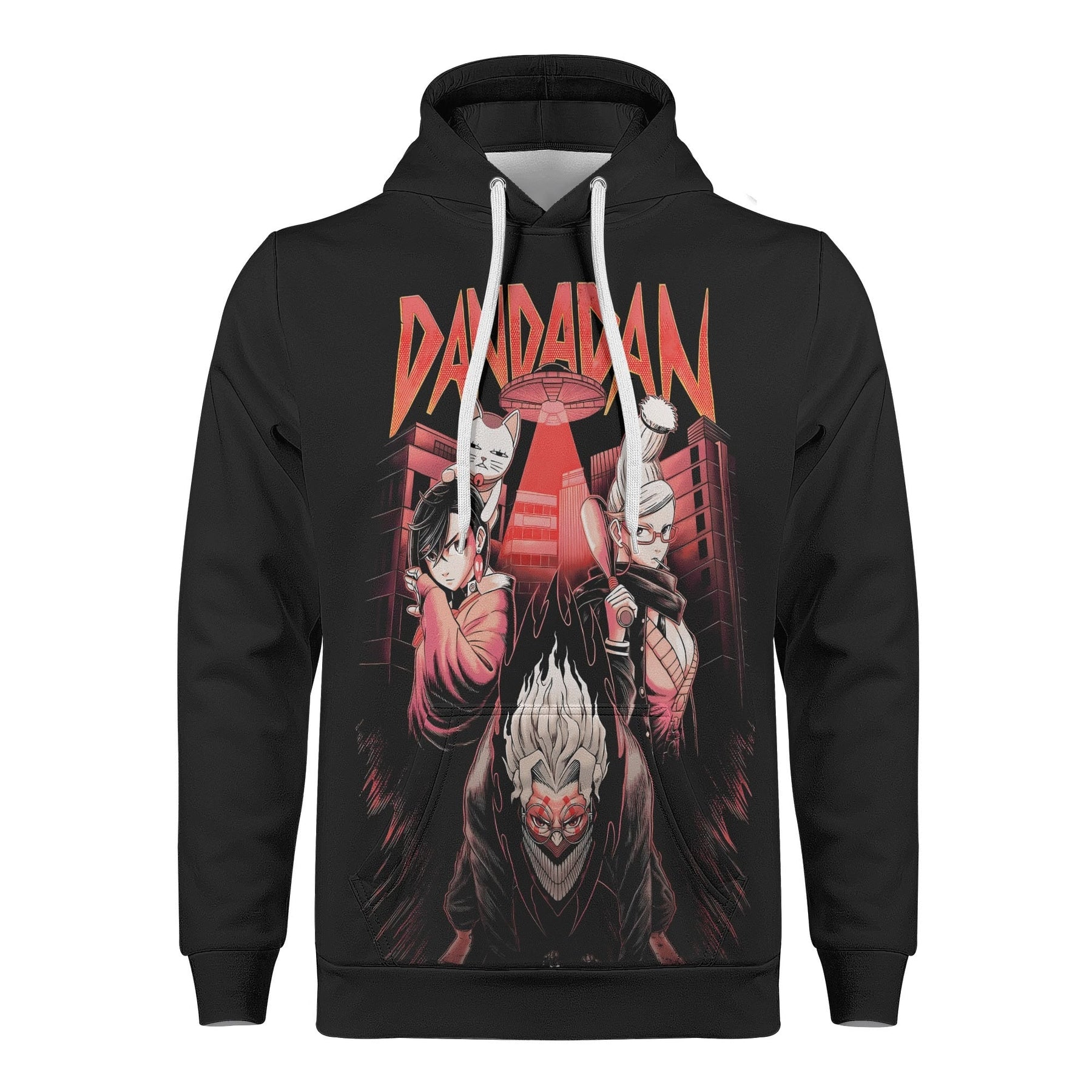 Dandadan All Over Print Warm Velvets Pair Of Hoodie Igz Clothing