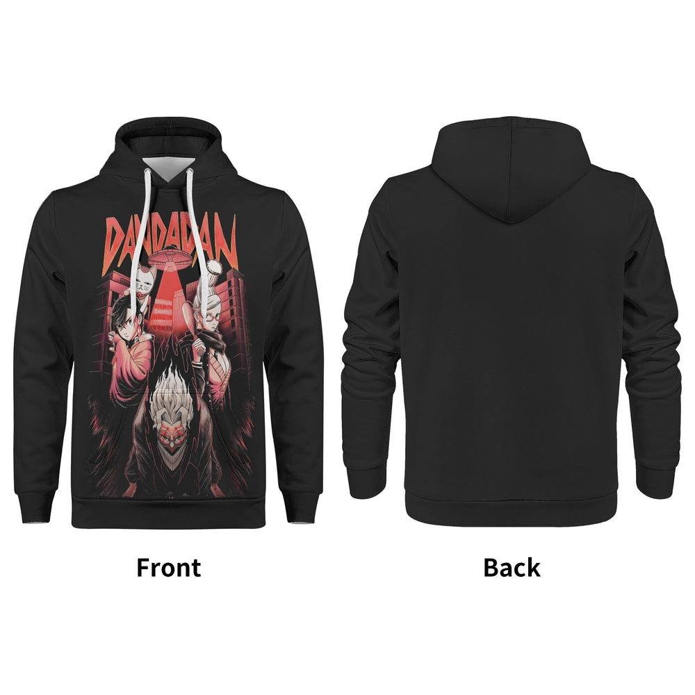 Dandadan All Over Print Warm Velvets Pair Of Hoodie Igz Clothing