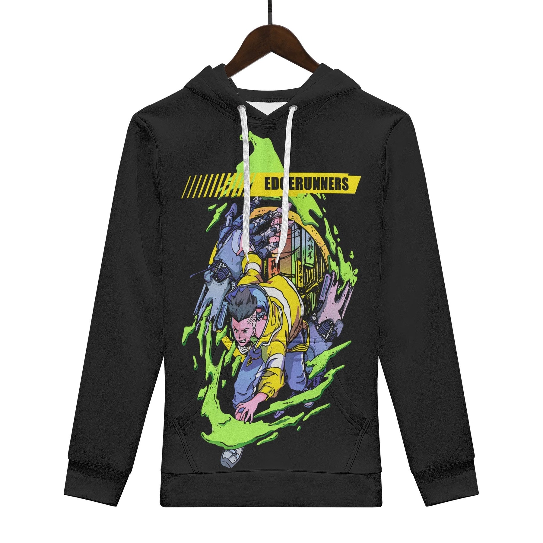 David Cyberpunk Edgerunners All Over Print Warm Velvets Pair Of Hoodie Igz Clothing