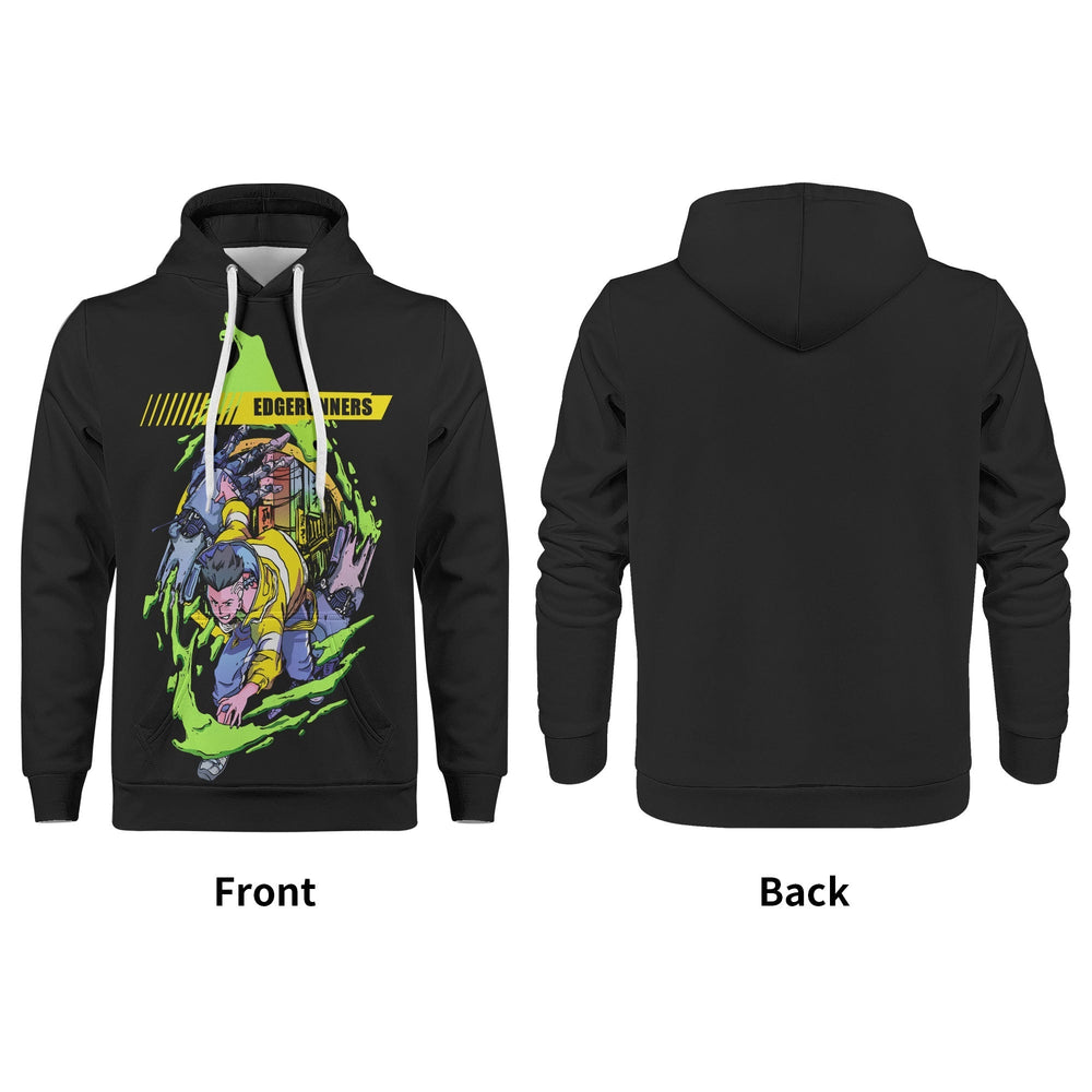 David Cyberpunk Edgerunners All Over Print Warm Velvets Pair Of Hoodie Igz Clothing