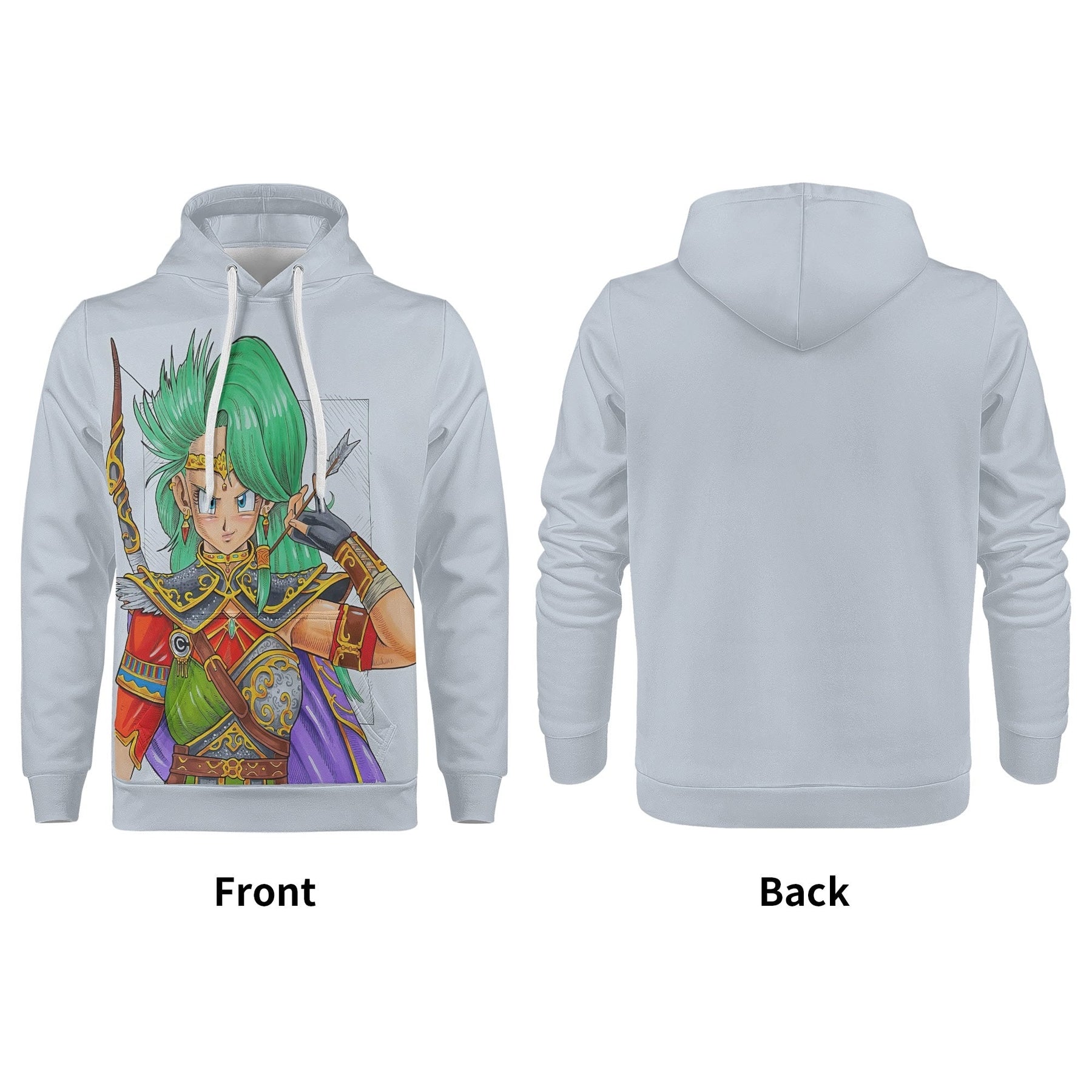Bulma All Over Print Warm Velvets Pair Of Hoodie IGZ Clothing