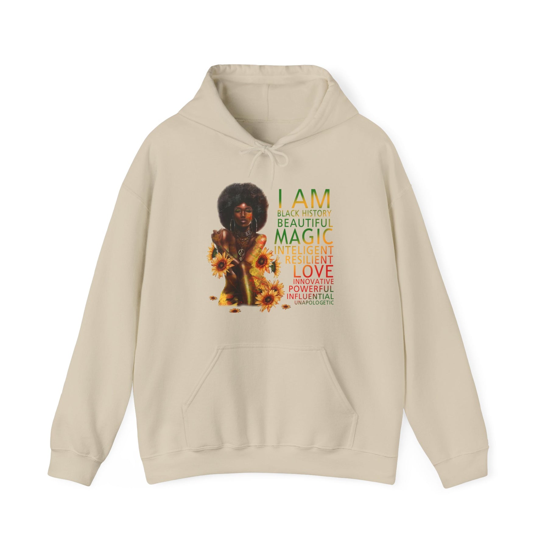 Black girl magic Unisex Heavy Blend™ Hooded Sweatshirt - IGZ Clothing