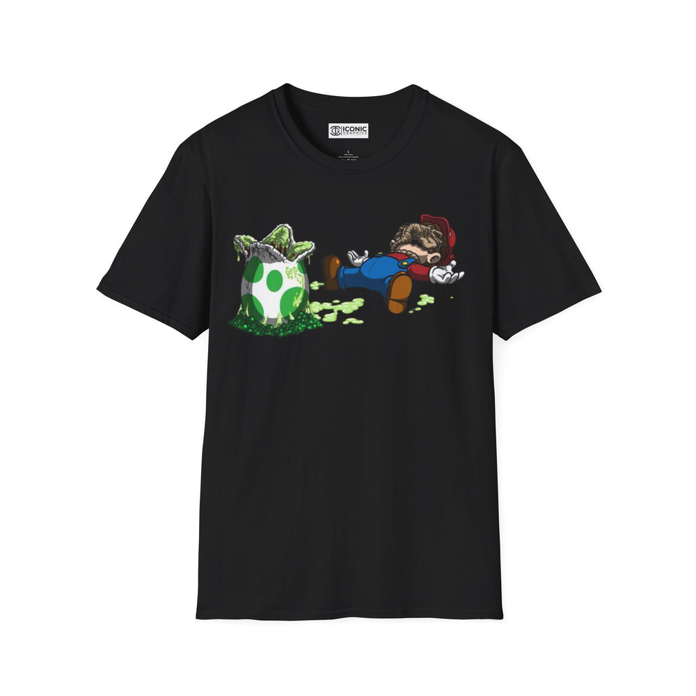 Alien and Super Mario T-Shirt -
