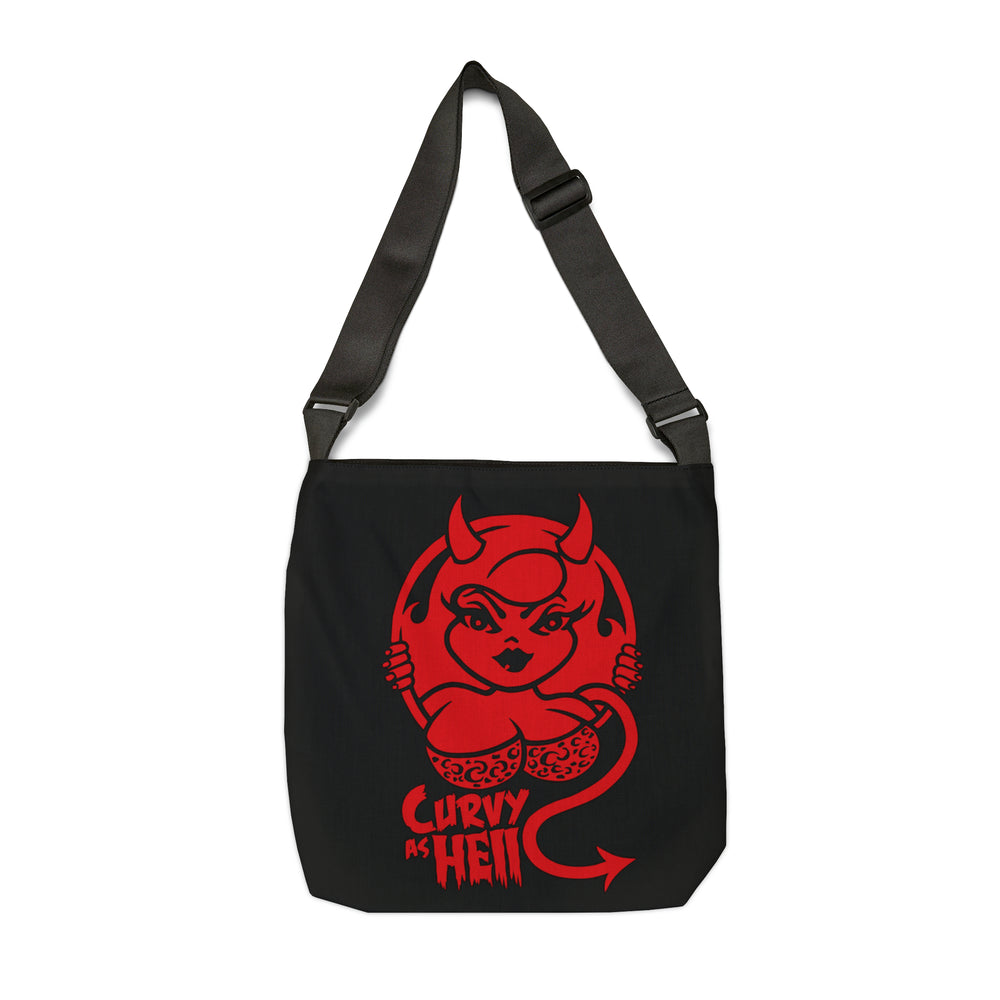 Curvy As Hell Adjustable Tote Bag (AOP) - IGZ Clothing