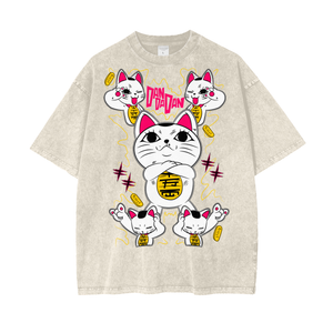 Turbo Granny Dandadan Acid Wash Oversize T-Shirt -