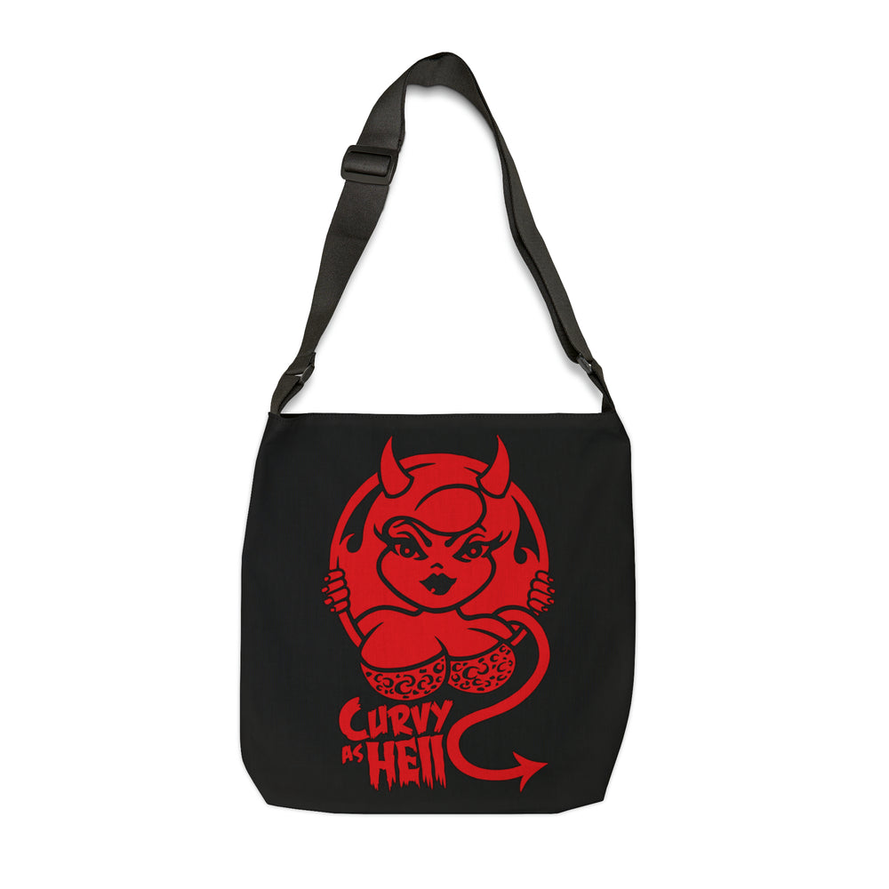 Curvy As Hell Adjustable Tote Bag (AOP) - IGZ Clothing